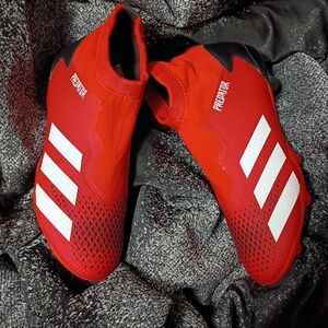 Adidas Predator Red and Black Soccer Cleats